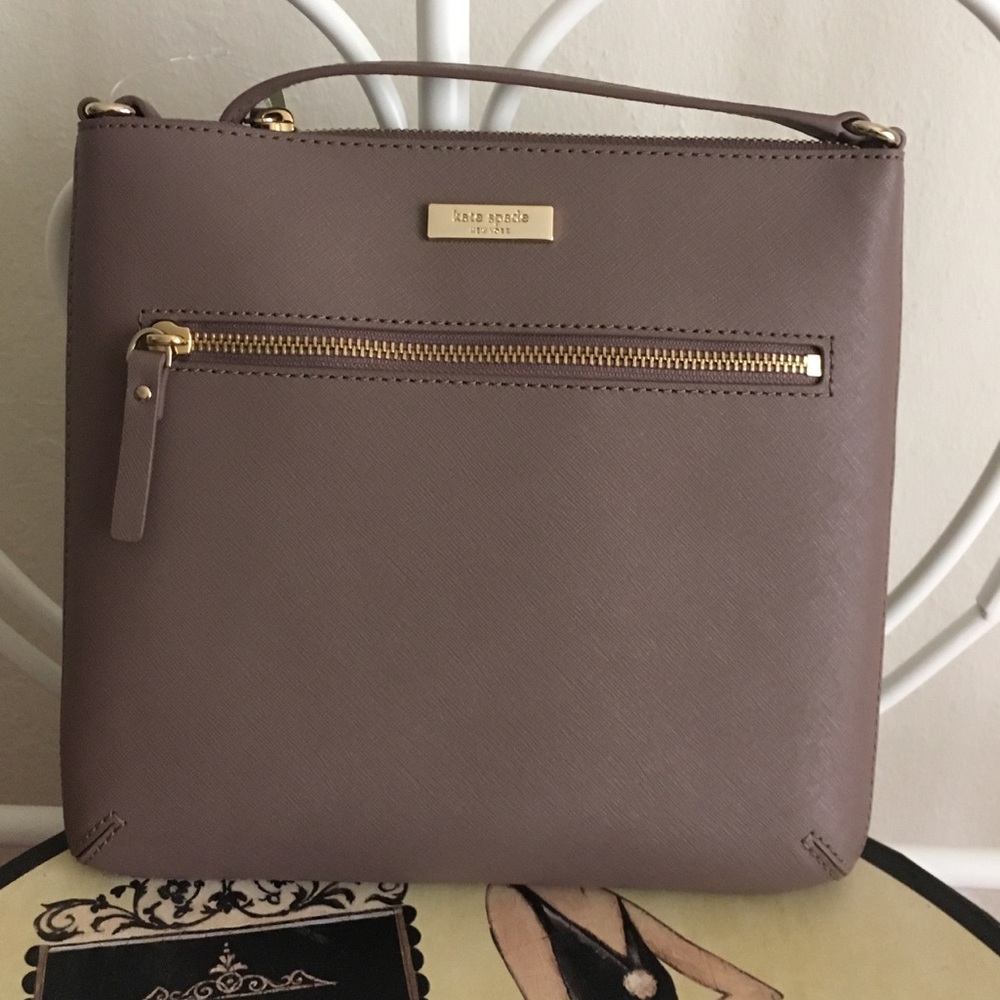 Kate Spade gray crossbody bag